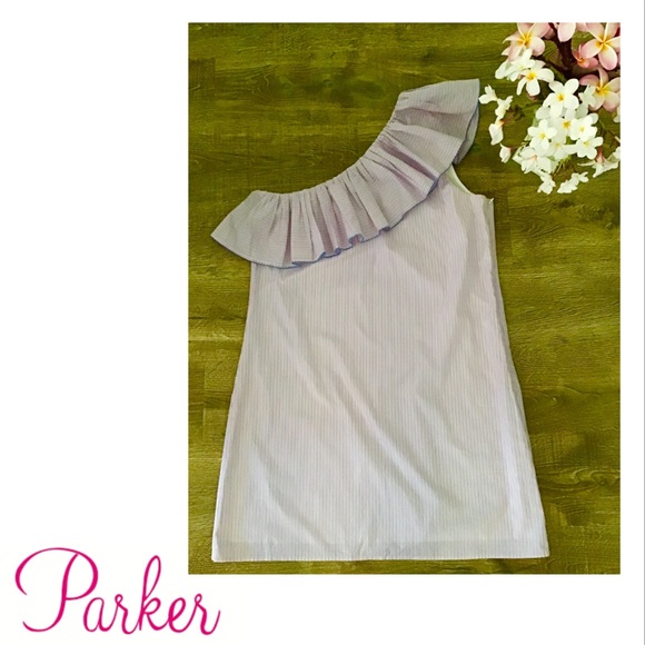 Parker Stripe One- Shoulder Dress - Picture 2 of 8